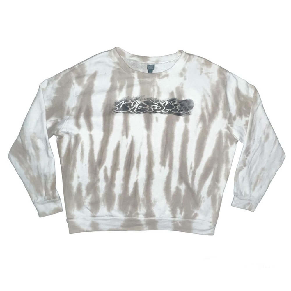 handmade custom dystopia tie dyed sweatshirt